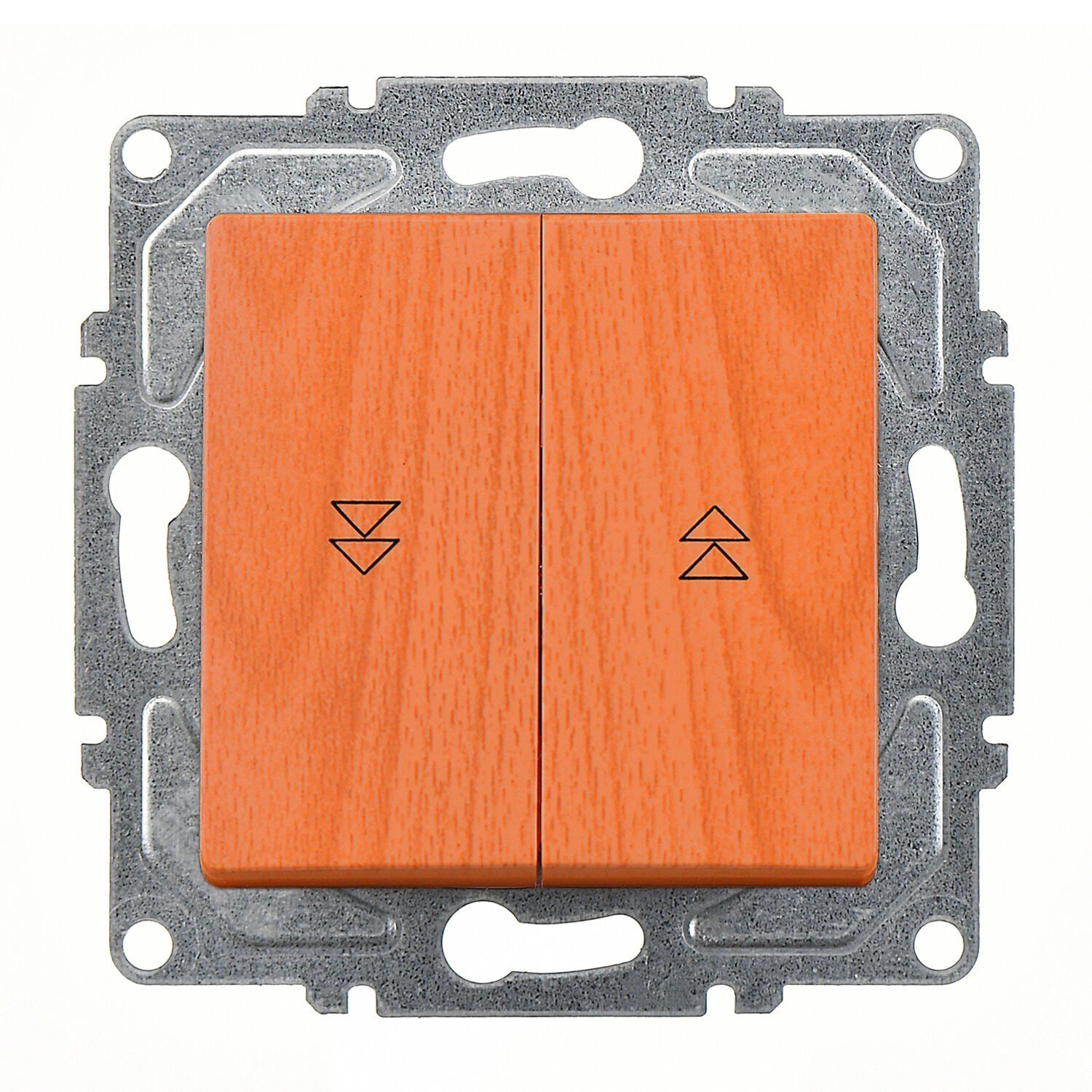 Günsan Visage Meşe Vidalı Jaluzi Kumanda Anahtarı - İki Düğmeli 10AX 250V