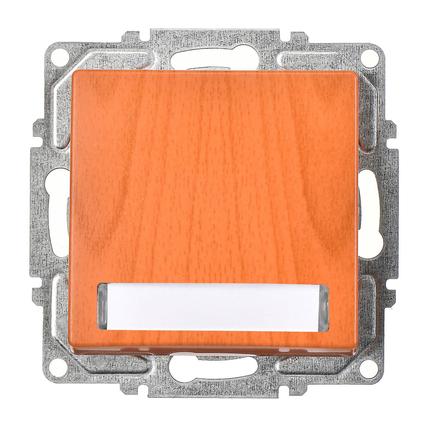 Günsan Visage Meşe Vidalı Işıklı Etiketli Zil Butonu 12V