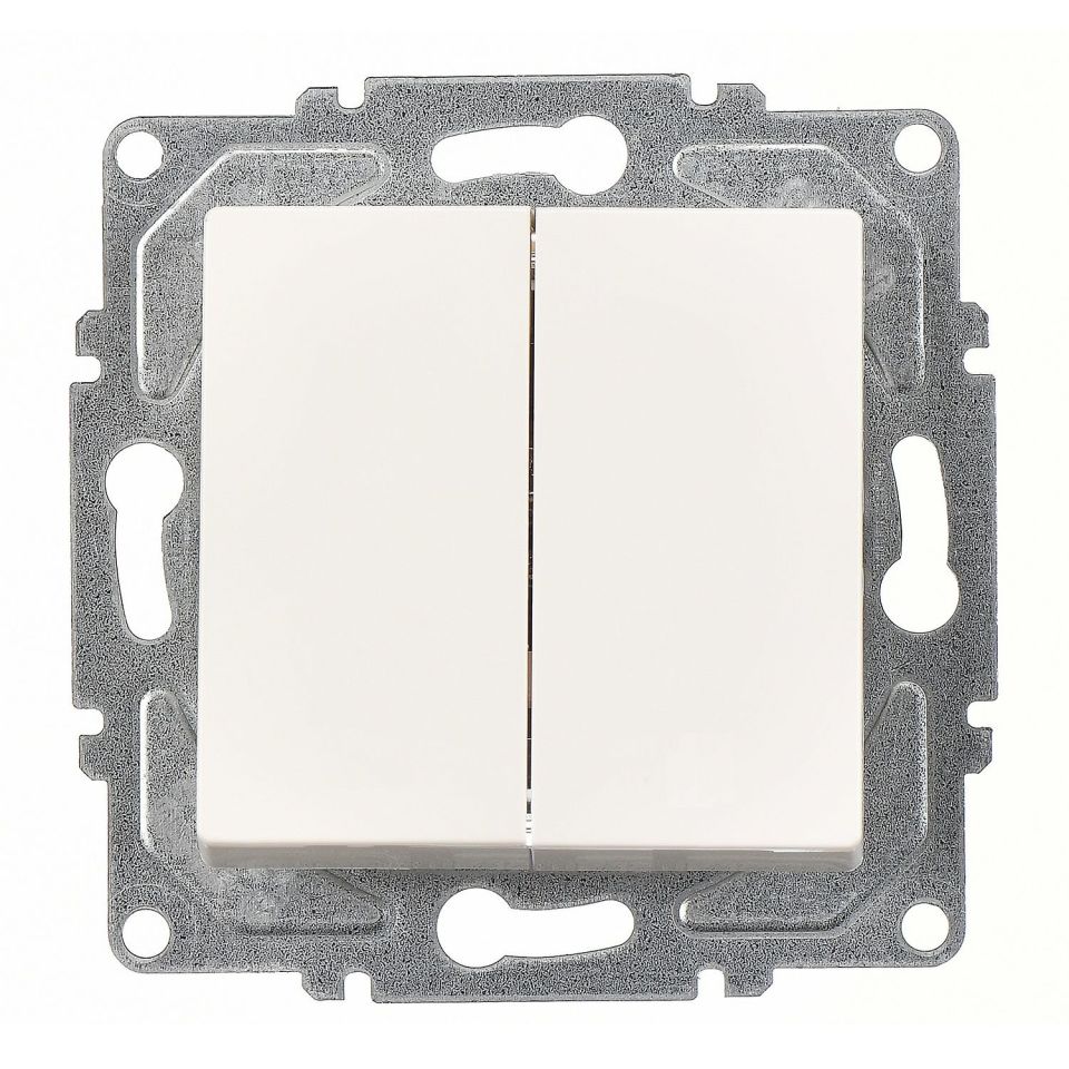 Günsan Eqona Fildişi Beyazı Vidalı Komütatör 10AX 250V