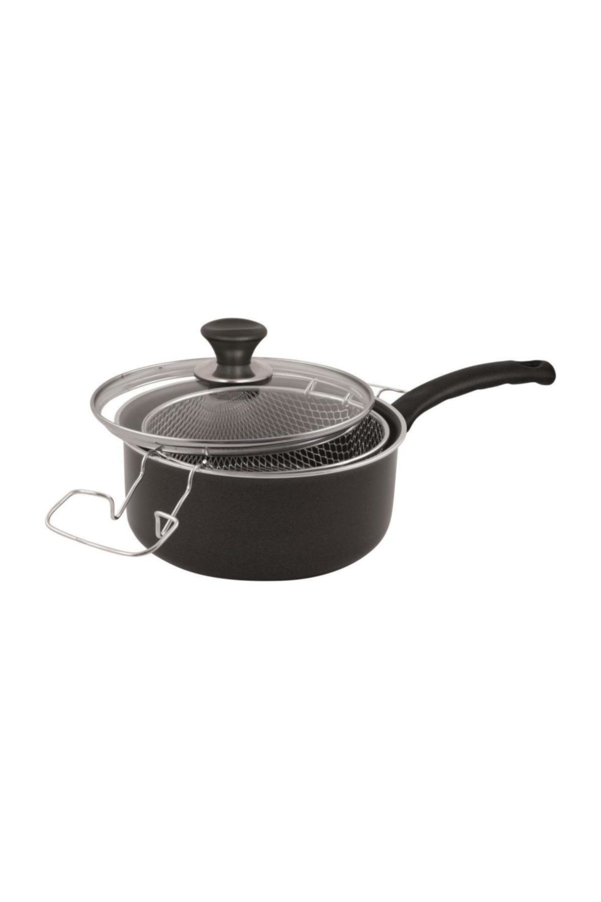 Onyx Teflon Kızartma Tenceresi  Kapaklı 22 cm
