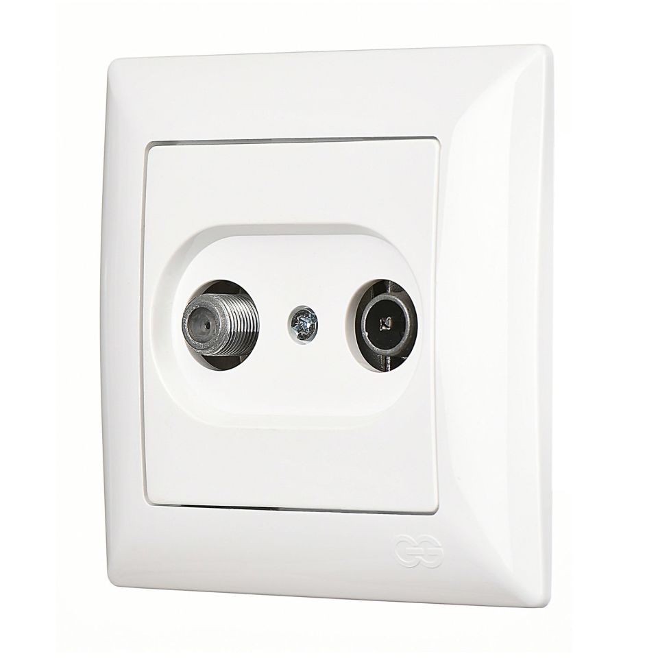 Günsan Visage Uydu Prizi Sonlu (TV-Sat) Beyaz