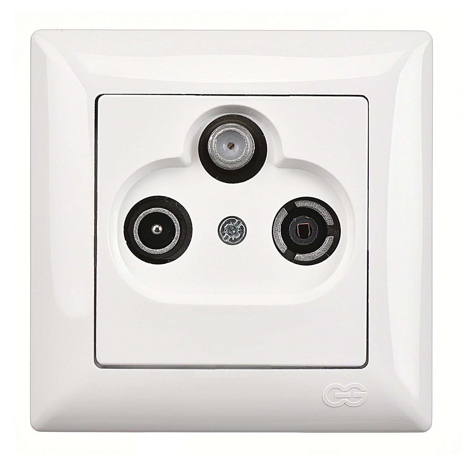 Günsan Visage Uydu Prizi Geçişli (Sat-TV-Radyo) Beyaz