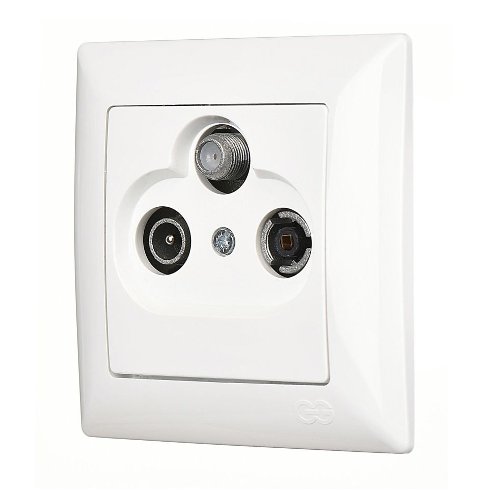 Günsan Visage Uydu Prizi Sonlu (Sat-TV-Radyo) Beyaz