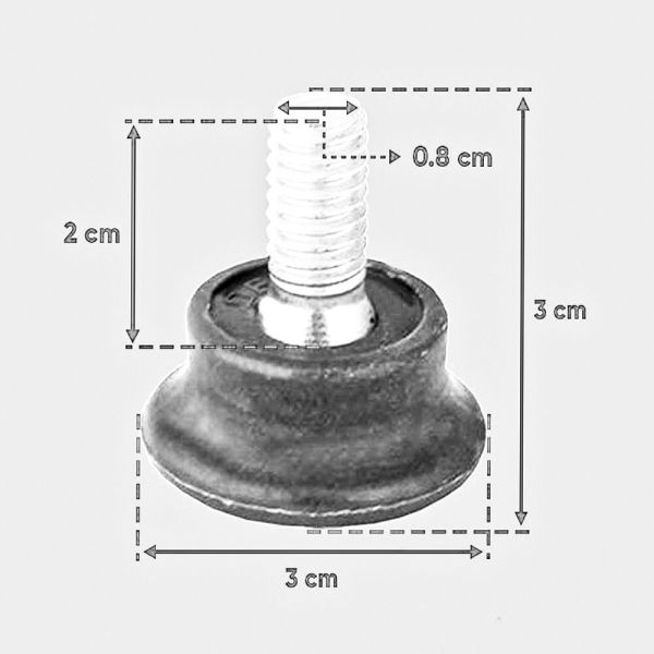 BİNGO AYAK KÜÇÜK M8 SİYAH ( 5 ADET )