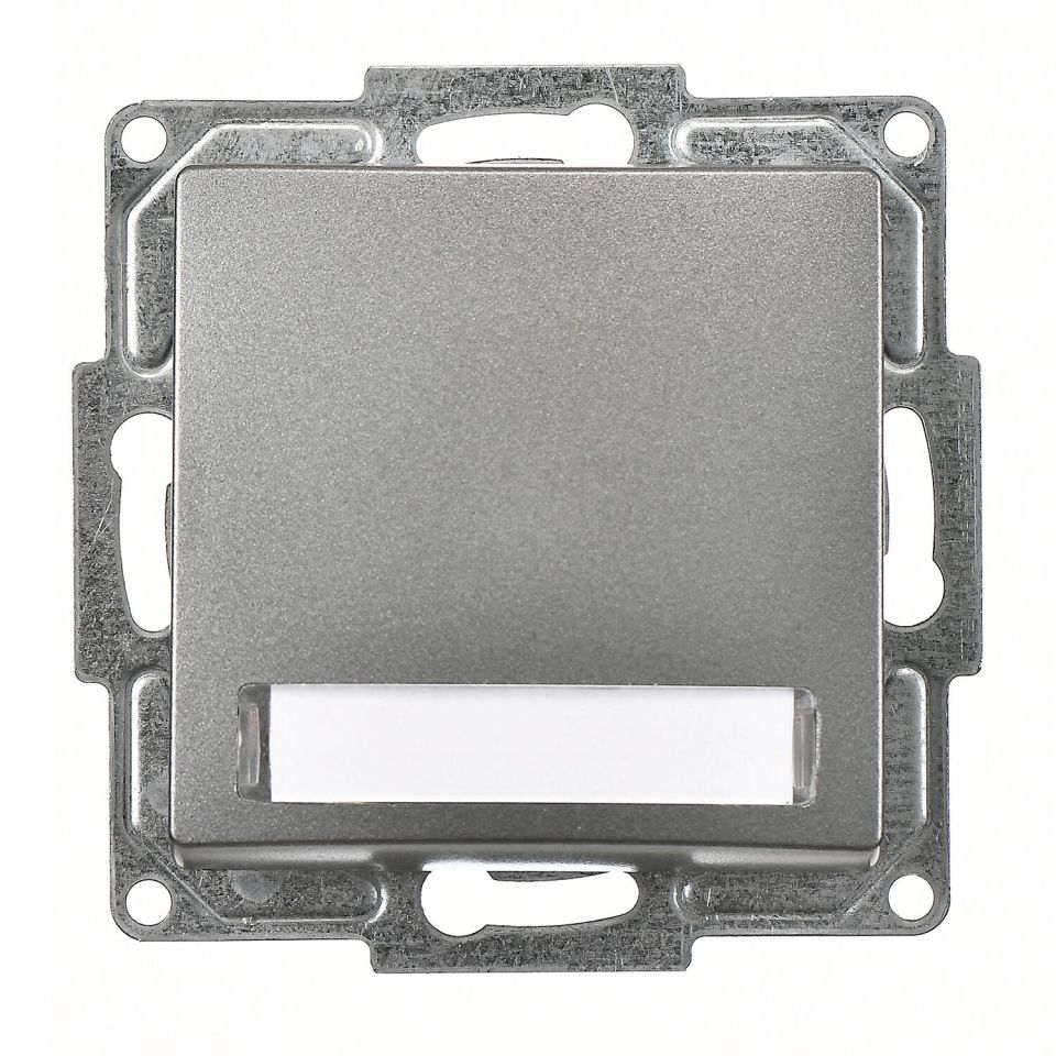 Günsan Visage Füme Klipsli Işıklı Etiketli Zil Butonu 12V