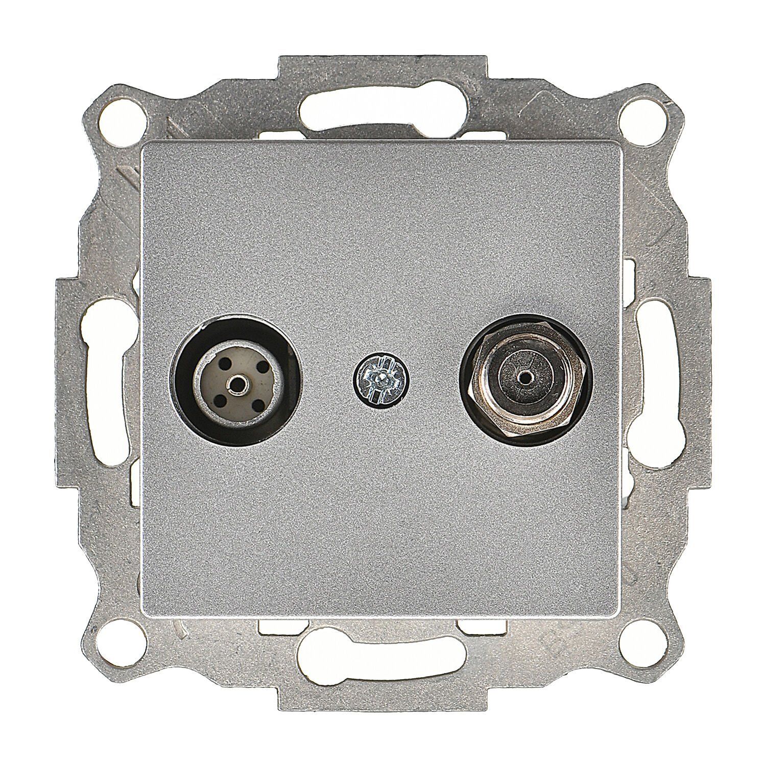 Günsan Eqona Gümüş Sonlu Uydu Prizi Sonlu (Alcad Sat-TV)