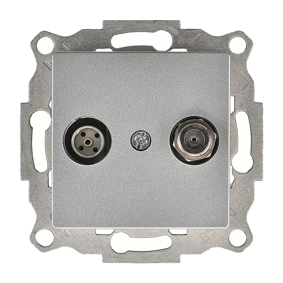 Günsan Eqona Gümüş Sonlu Uydu Prizi Sonlu (Alcad Sat-TV)