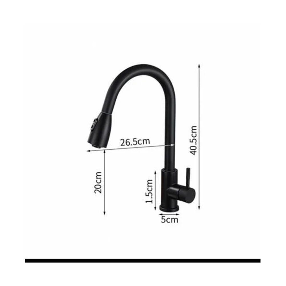 Pull Down Spiralli Evye Bataryası Siyah