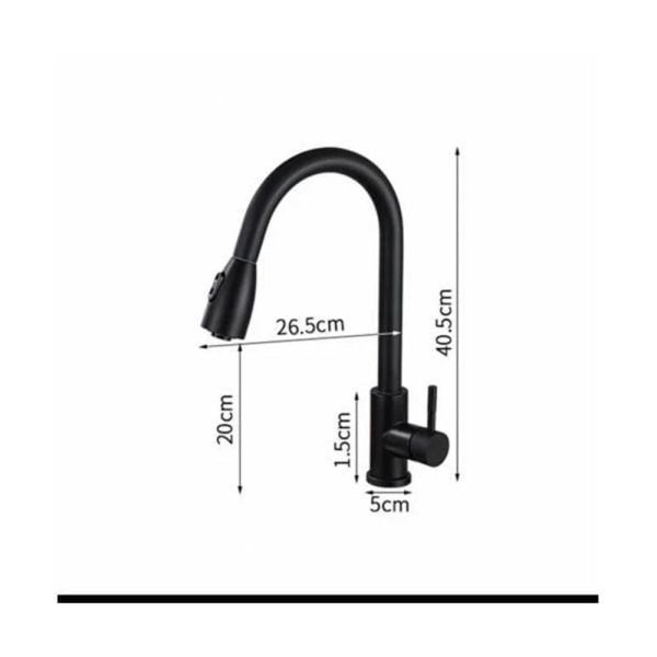 Pull Down Spiralli Evye Bataryası Siyah