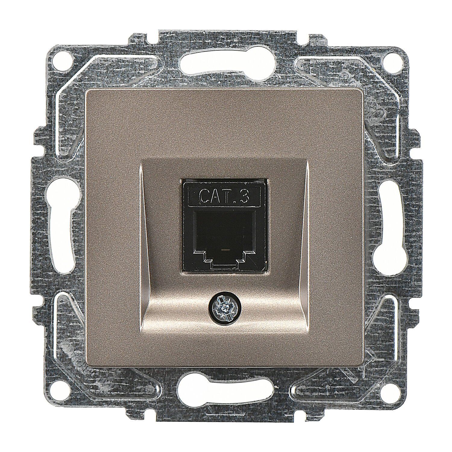 Günsan Valta Eqona Nümeris Telefon Prizi (Cat3) Mocha