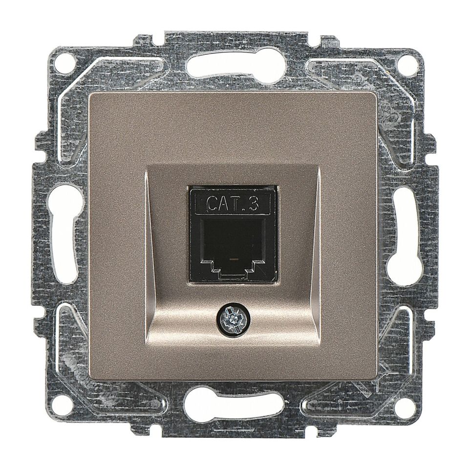 Günsan Valta Eqona Nümeris Telefon Prizi (Cat3) Mocha