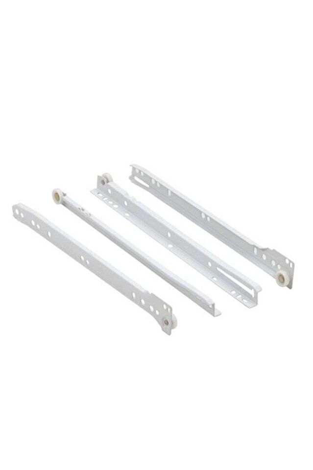 Standart Çekmece Kızağı Dolap Çekmece Rayı Beyaz 55 cm (1 Takım)