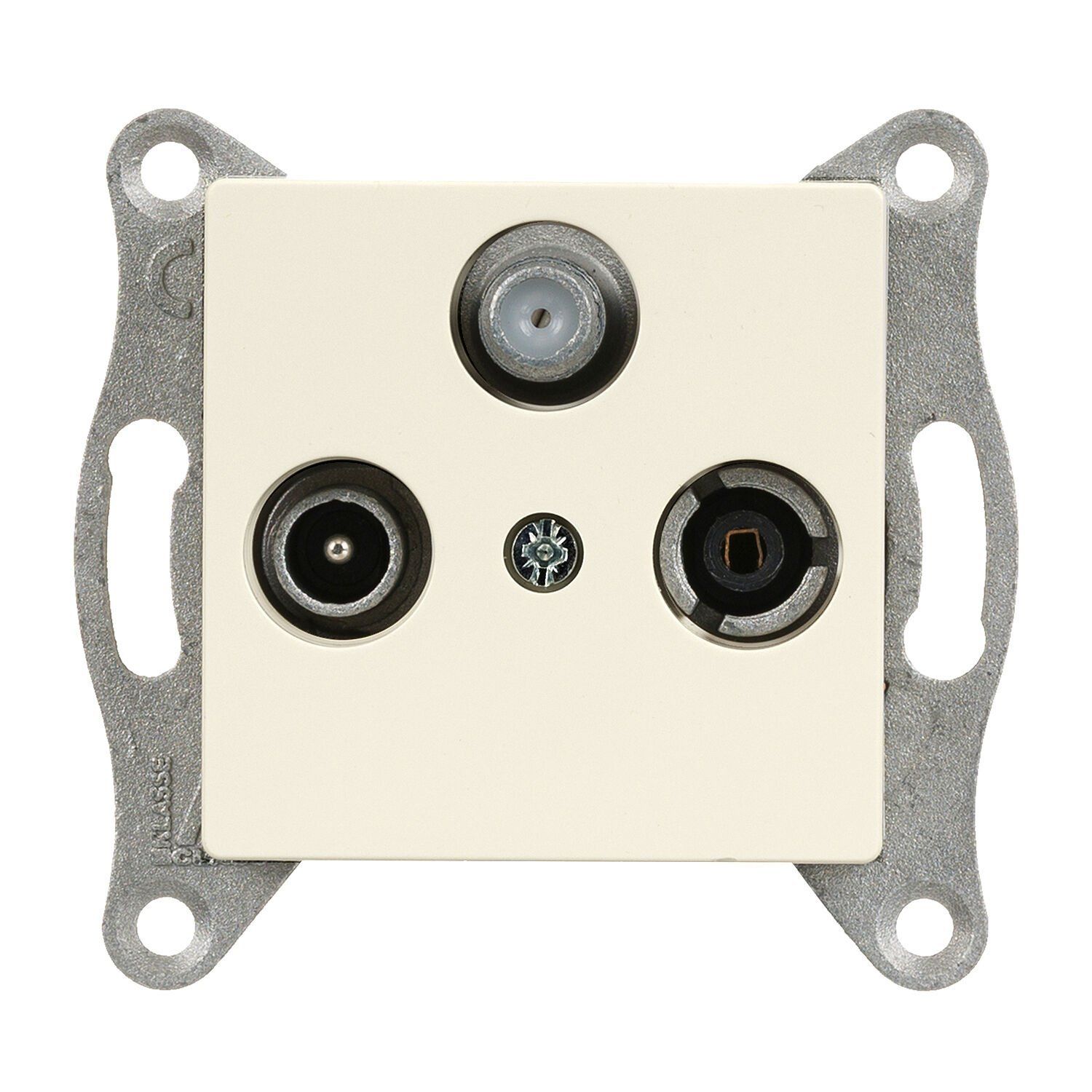 Günsan Eqona Krem Sonlu Uydu Priz Geçişli (Sat-TV-Radyo)