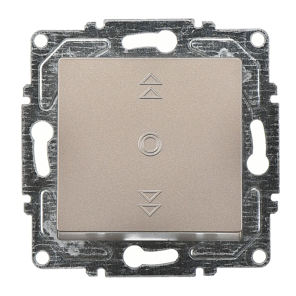 Günsan Eqona Mocha Vidalı Jaluzi Kumanda Anahtarı - Tek Düğmeli 10AX 250V