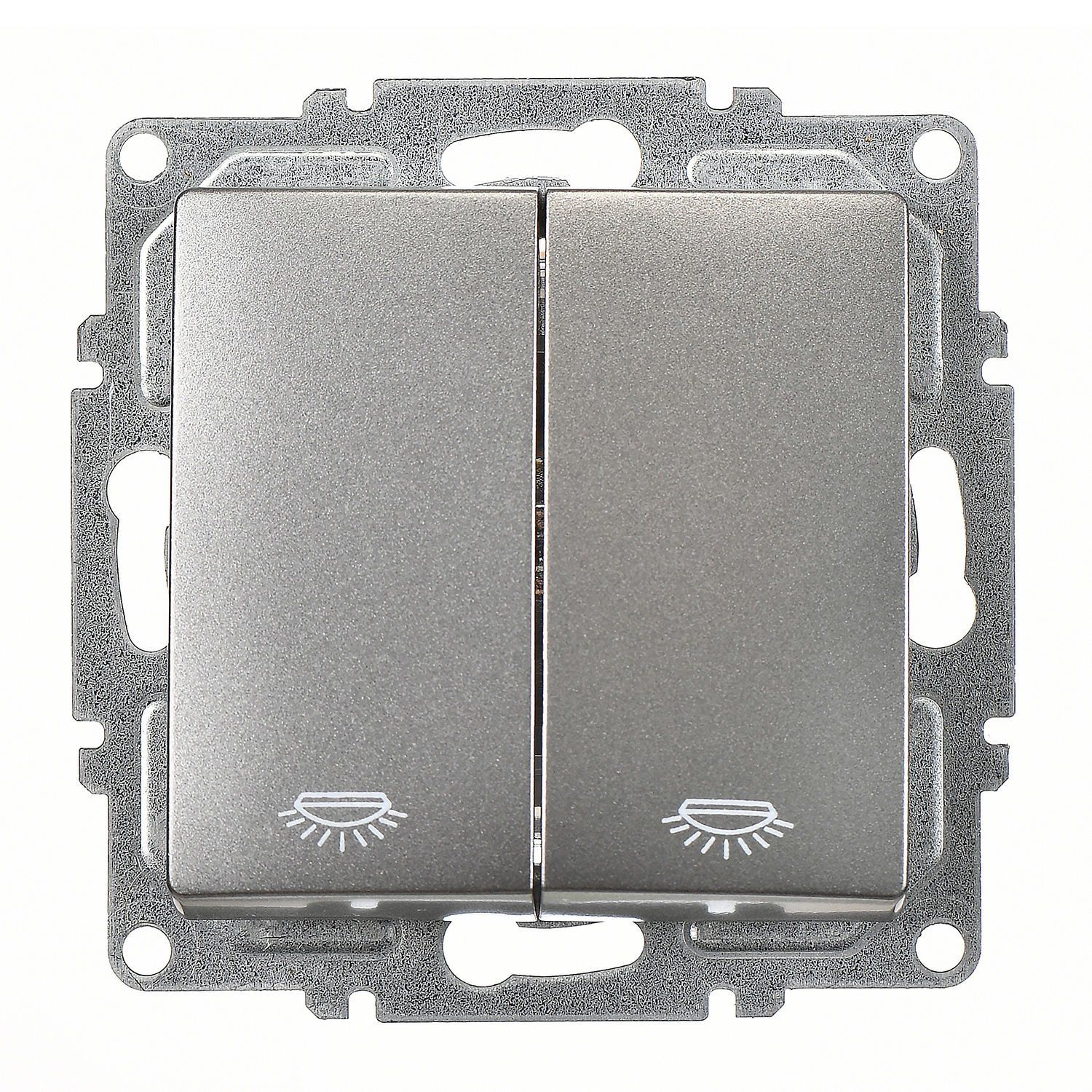 Günsan Visage Füme Vidalı Komütatör Liht Anahtar - 10AX 250V