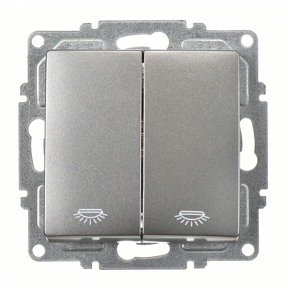 Günsan Visage Füme Vidalı Komütatör Liht Anahtar - 10AX 250V