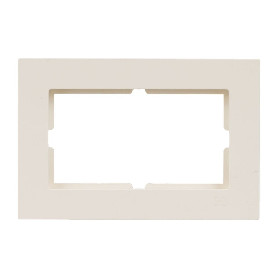 Günsan Eqona Krem İkili Priz Çerçeve
