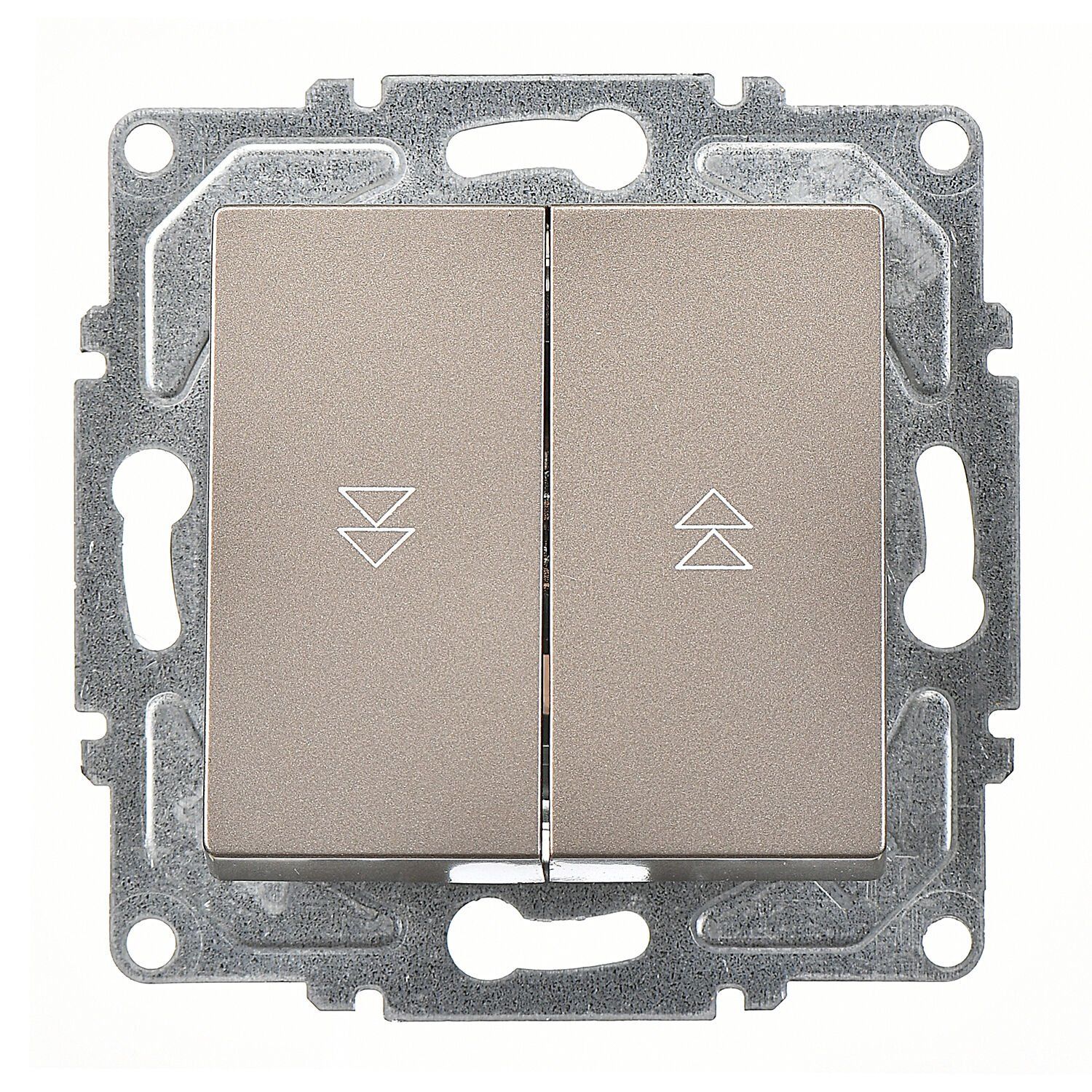 Günsan Eqona Mocha Vidalı Jaluzi Kumanda Anahtarı - İki Düğmeli 10AX 250V