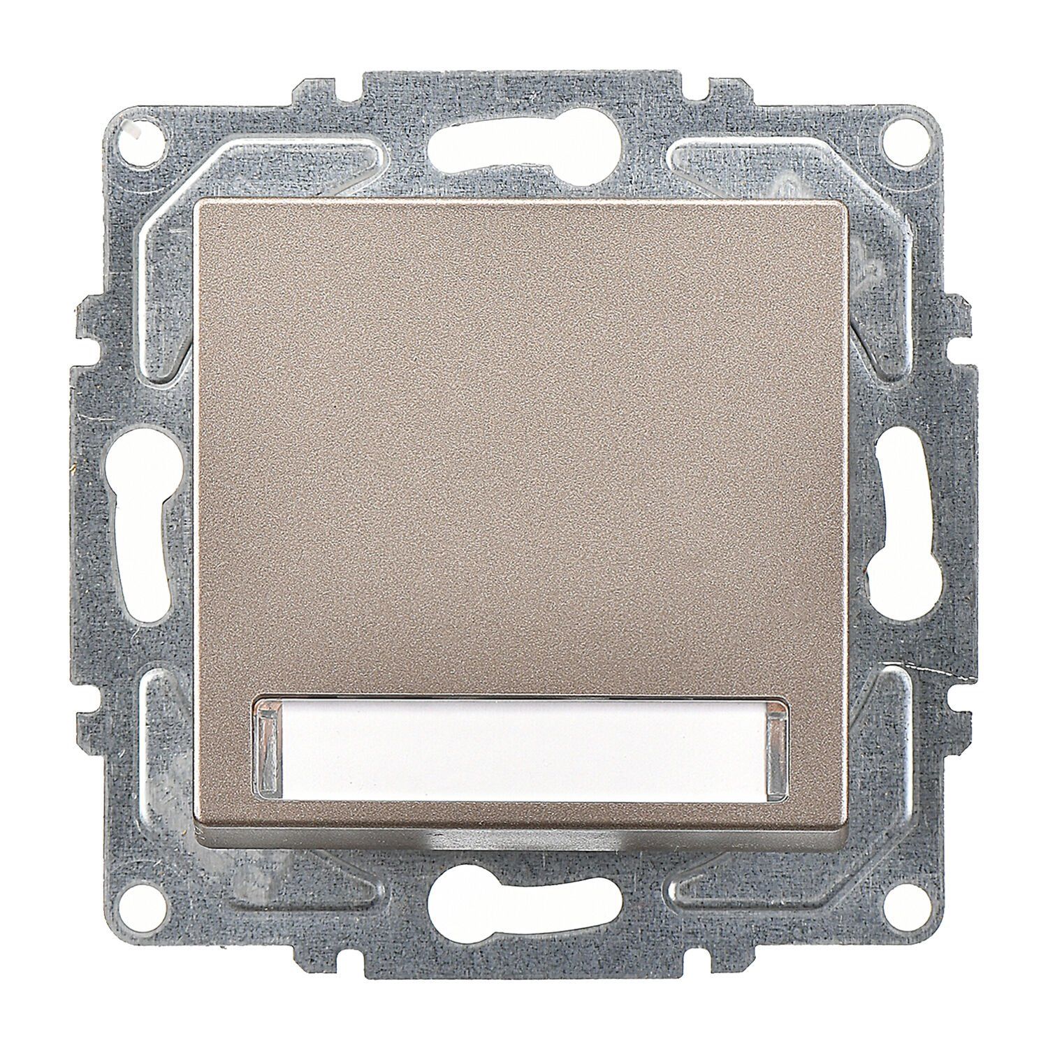 Günsan Eqona Mocha Vidalı Eqona Işıklı Etiketli Zil Butonu 12V