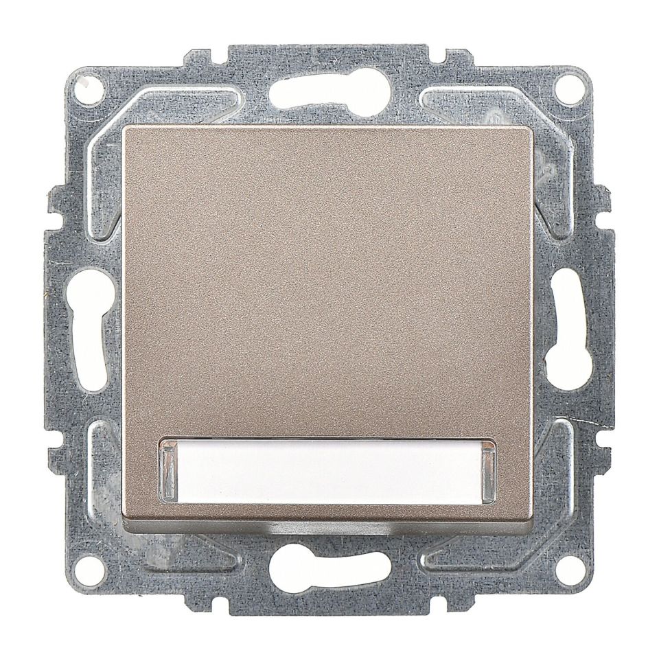 Günsan Eqona Mocha Vidalı Eqona Işıklı Etiketli Zil Butonu 12V