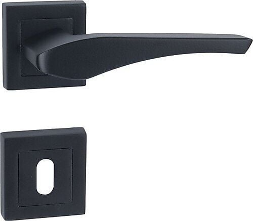 ARPAT MODA MAT SİYAH İTALYAN KARE ROZETLİ ALÜMİNYUM