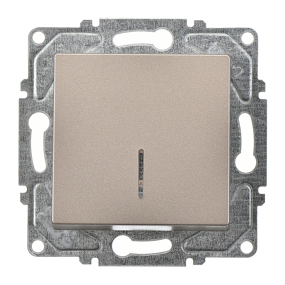 Günsan Eqona Mocha Vidalı Eqona Işıklı Anahtar