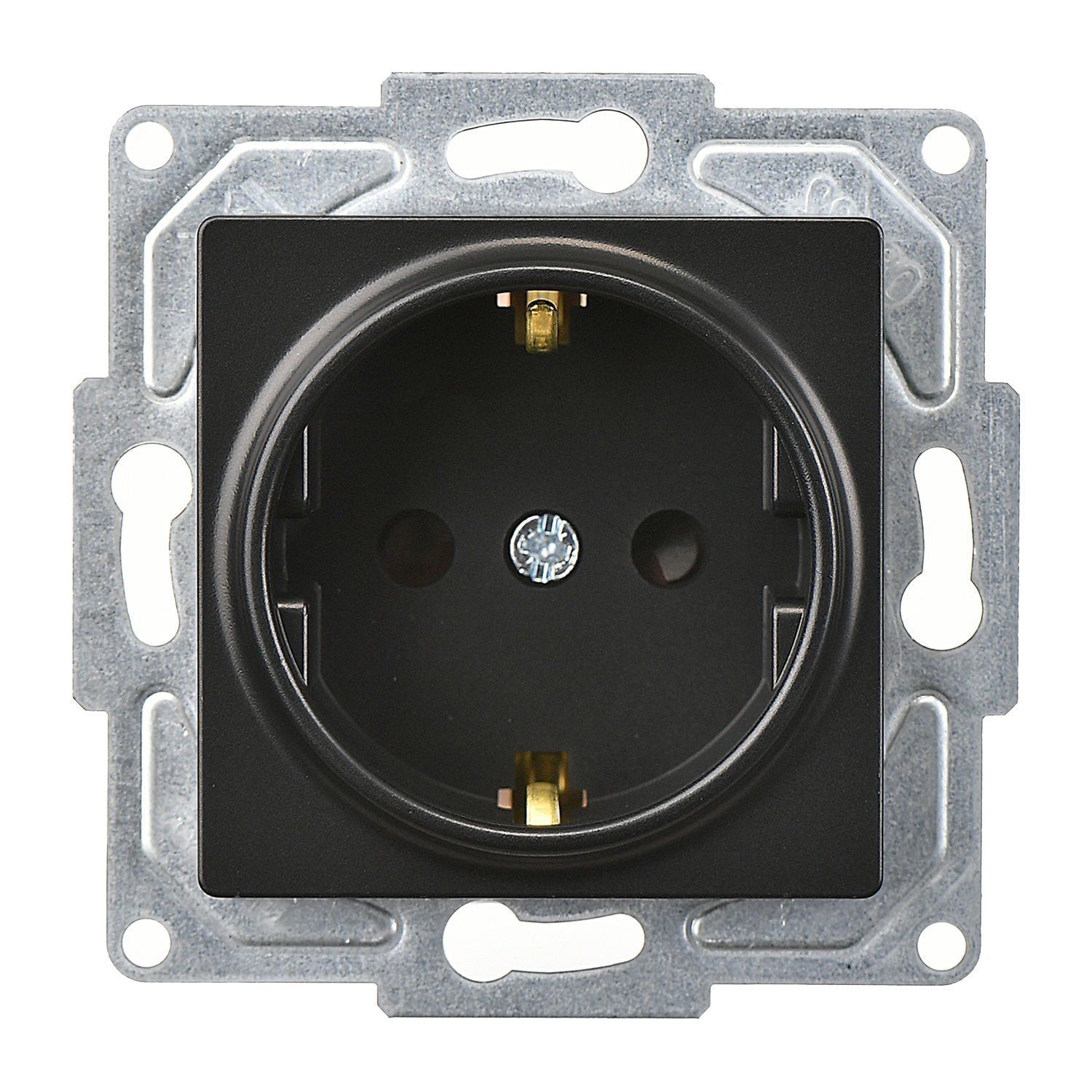 Günsan Eqona Mocha Çocuk Korumalı Topraklı Priz - 16A 250V - Klipsli