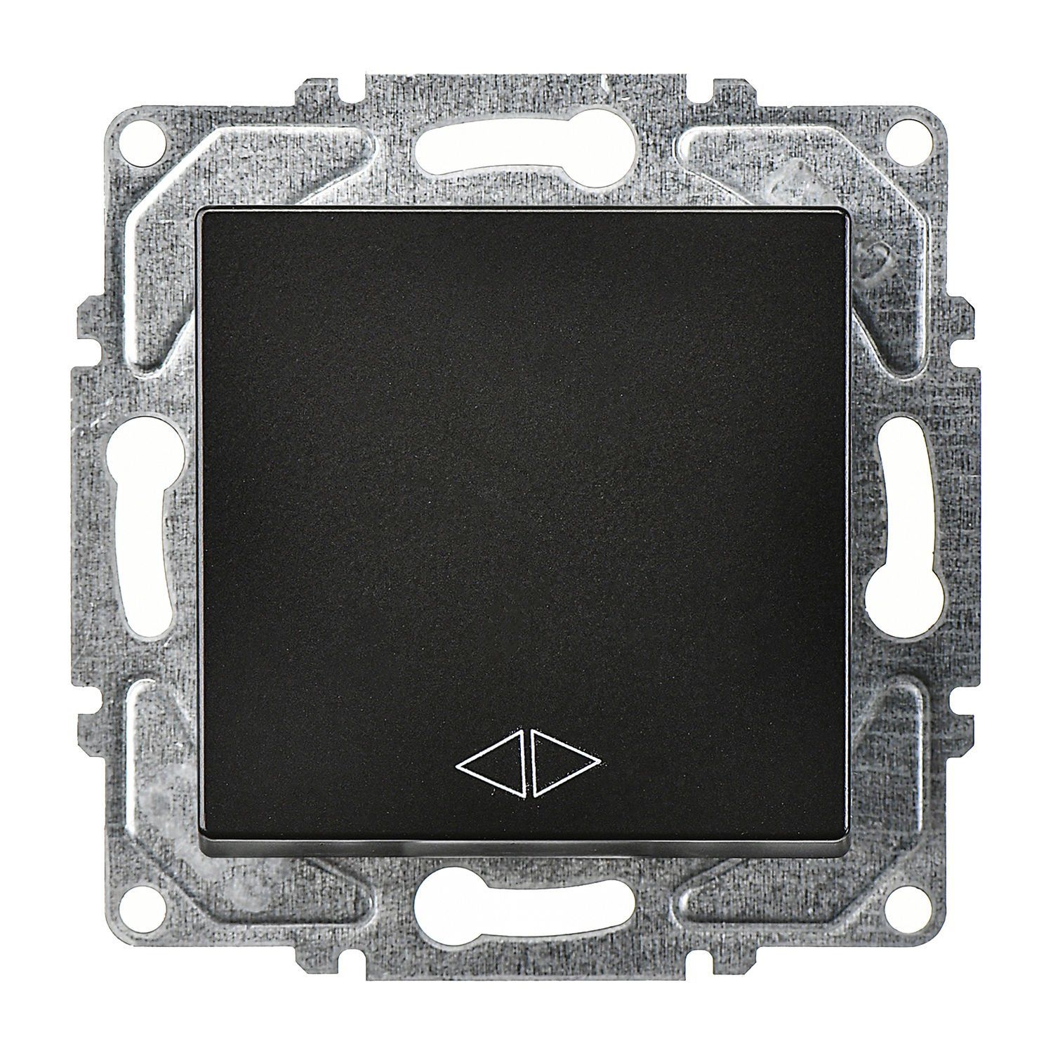 Günsan Eqona Metalik Siyah Klipsli Permütatör Ara Vavien Anahtar - 10AX 250V