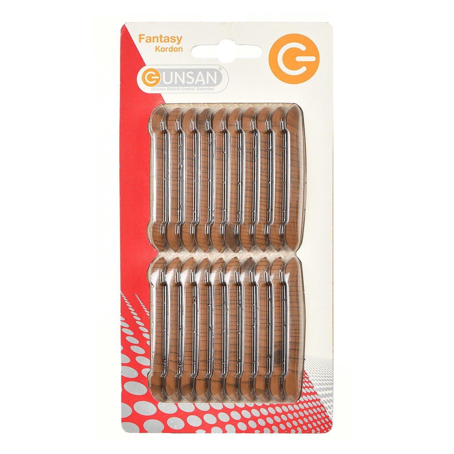 Günsan Fantasy Koyu Maun Kordon Anahtar Priz