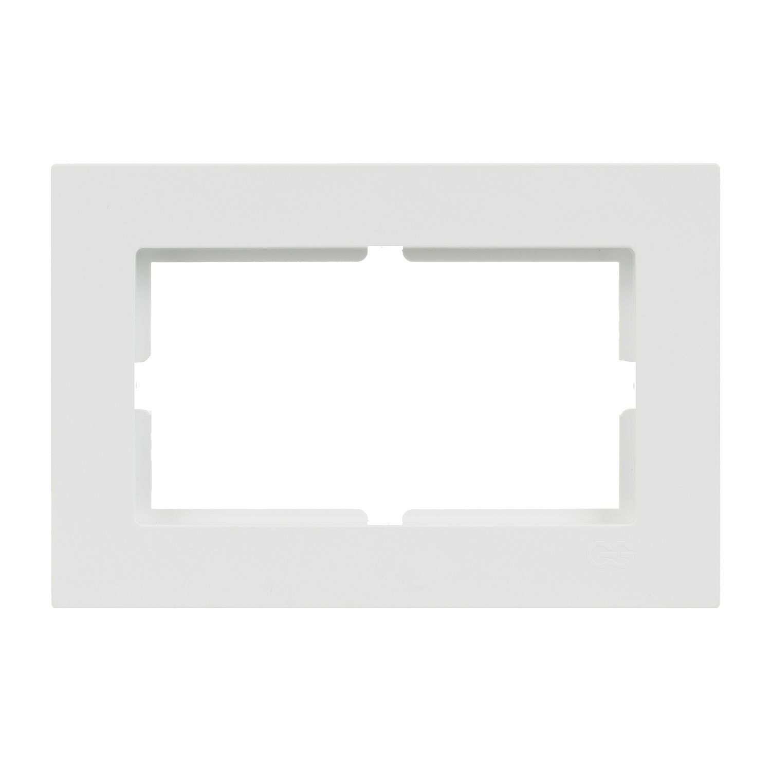 Günsan Eqona Beyaz İkili Priz Çerçeve