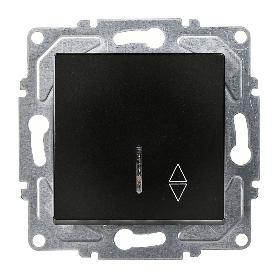 Günsan Eqona Metalik Siyah Klipsli Eqona Işıklı Vavien Anahtar