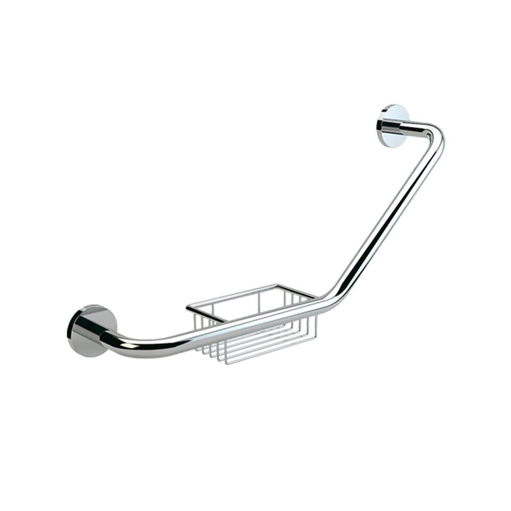 Dirsekli Süngerlikli Küvet Tutamağı Çap 20 Krom