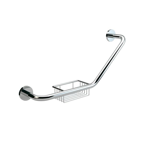 Dirsekli Süngerlikli Küvet Tutamağı Çap 20 Krom