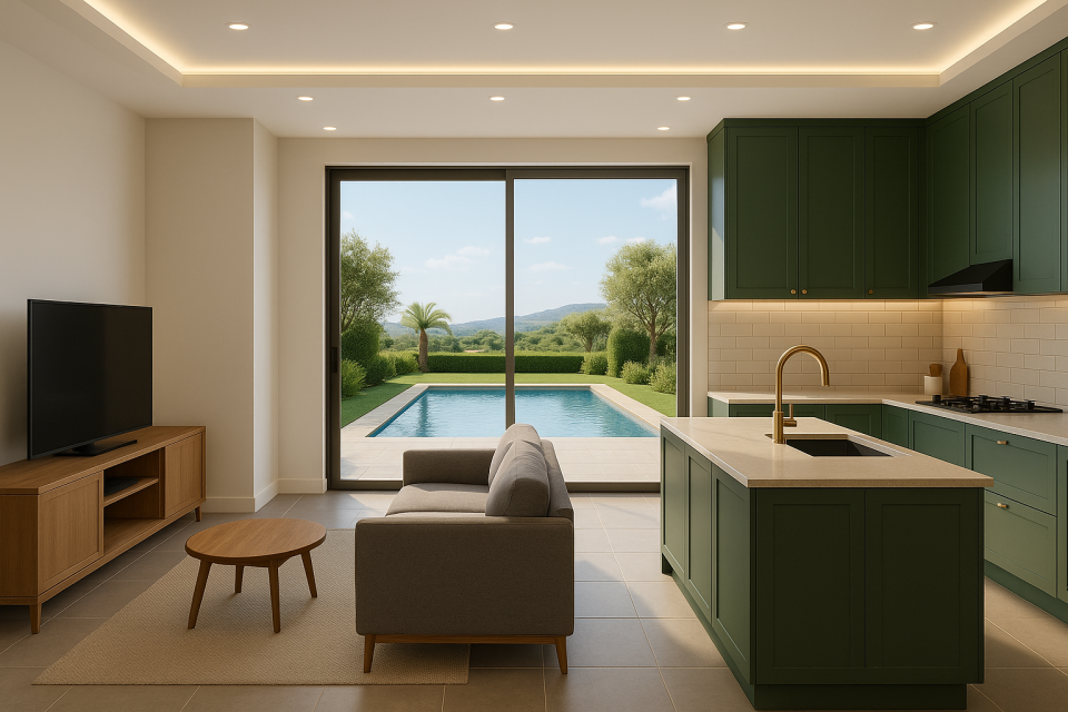 Mutfak Dolabı Mobilyası Villa Konsepti