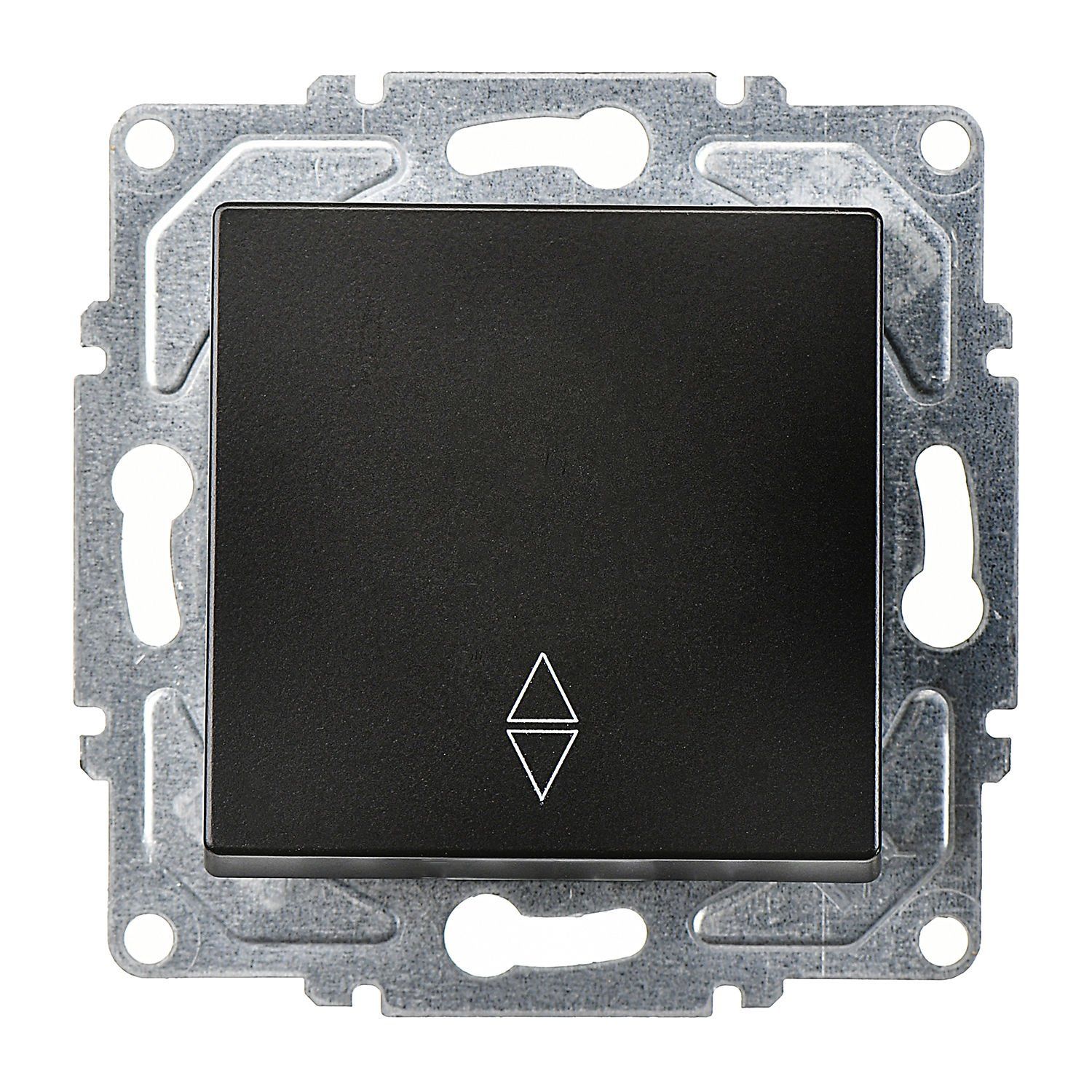 Günsan Eqona Metalik Siyah Klipsli Vavien Anahtar - 10AX 250V