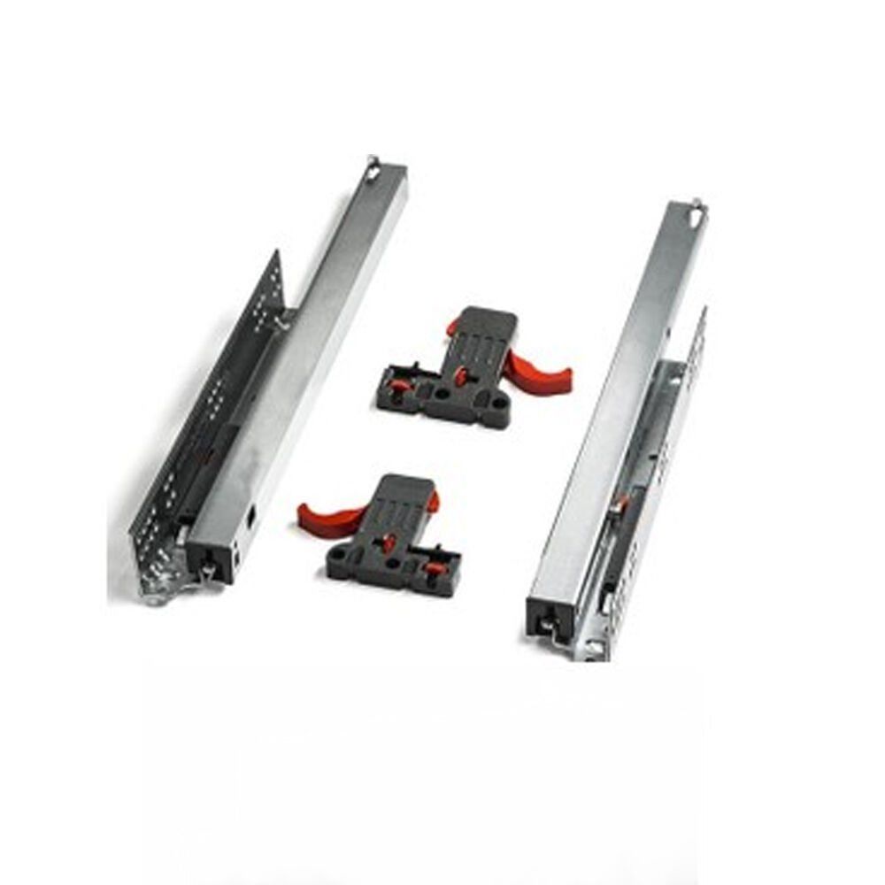 Push Open 50 Cm Tam Çift Açılım Çekmece Rayı Mandal Dahil