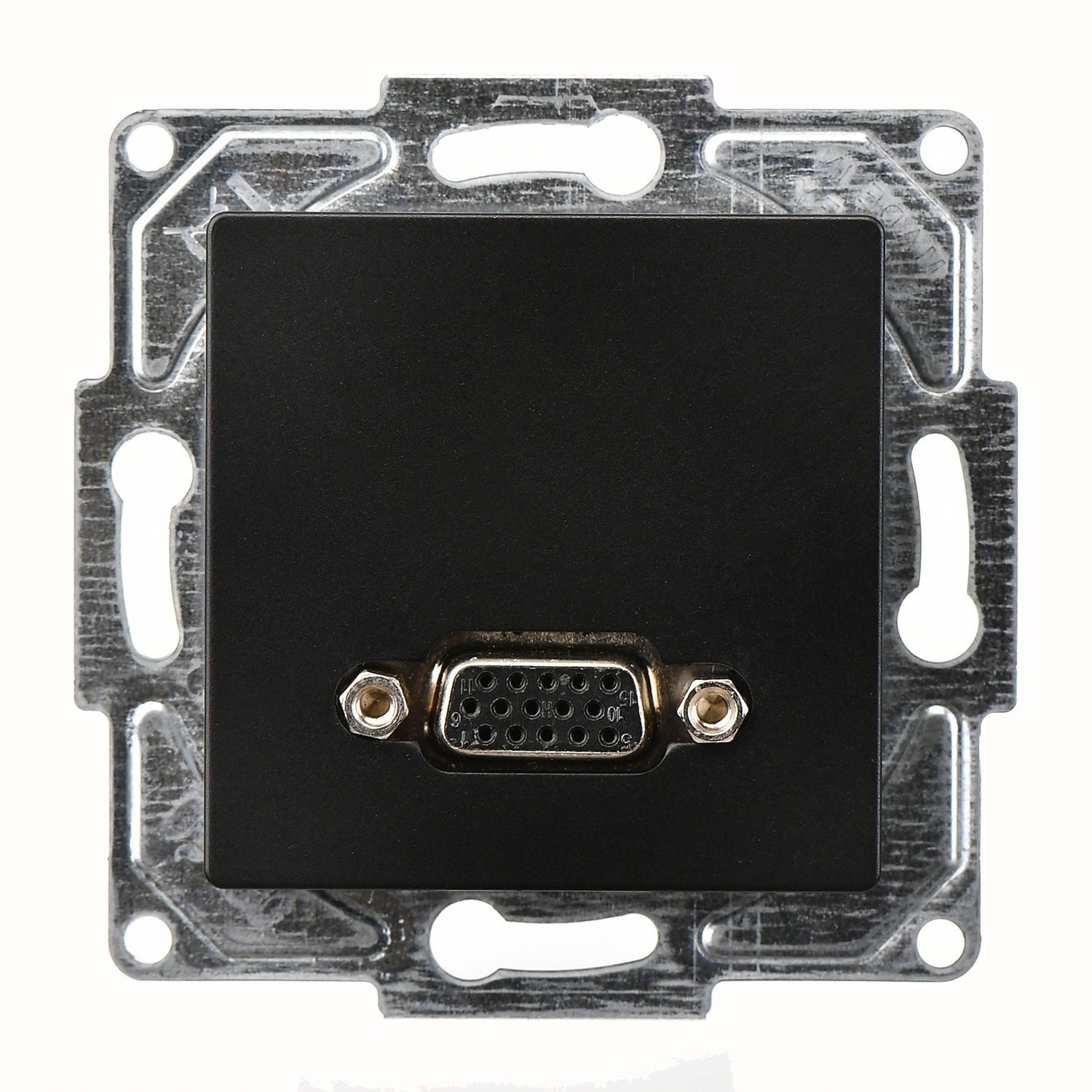 Günsan Eqona Metalik Siyah Vidalı VGA Prizi