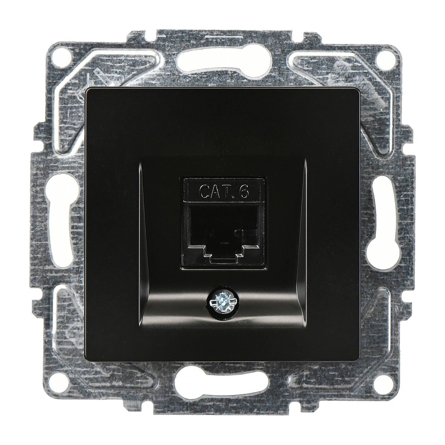 Günsan Valta Eqona Nümeris Telefon Prizi (Cat3) Metalik Siyah