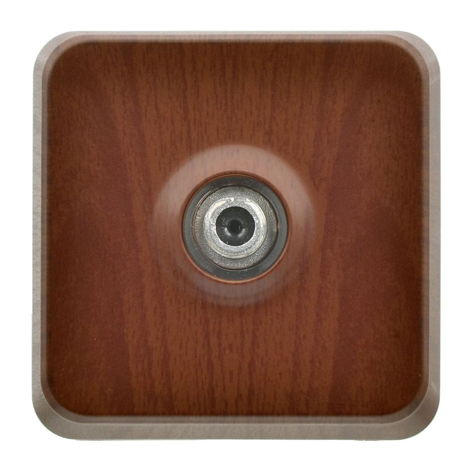 Günsan Fantasy Ceviz Tekli Uydu Prizi F Konnektörlü (Geçişli-Sonlu)