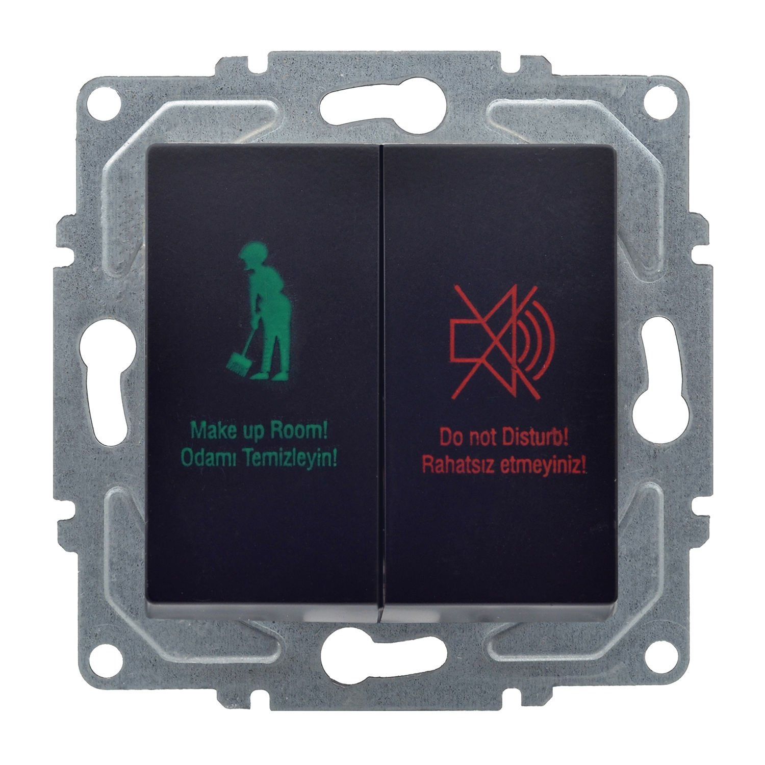 Günsan Eqona Metalik Siyah Vidalı DND/MUR Komütatörü