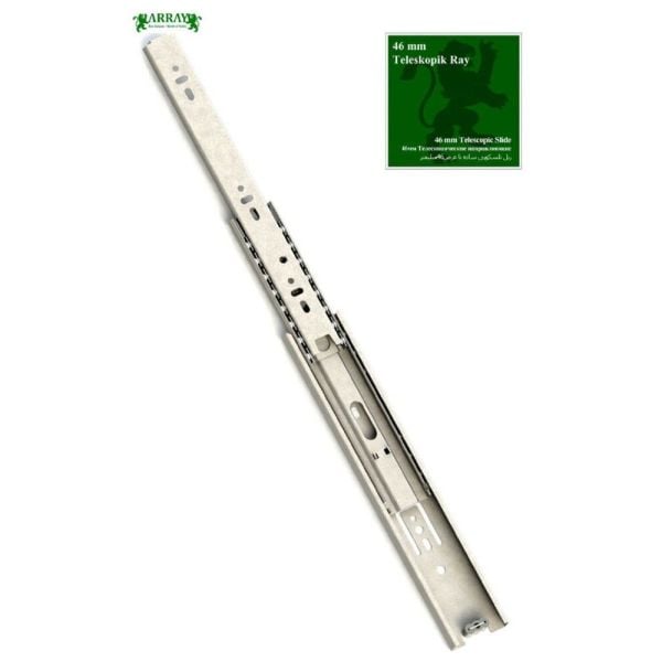 Teleskopik Çekmece Rayı 46 Mm 30 Cm