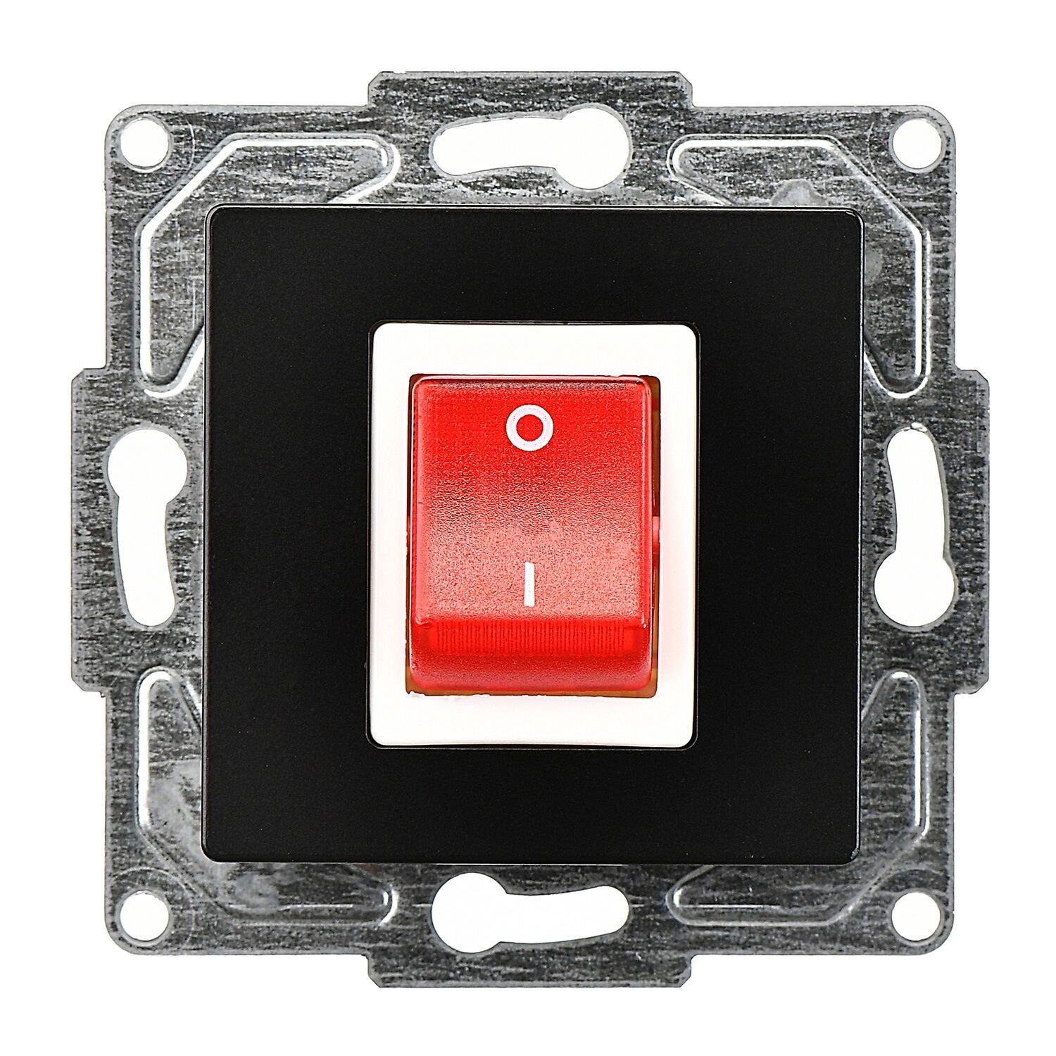 Günsan Eqona Metalik Siyah Vidalı Boiler Anahtar - 10AX 250V