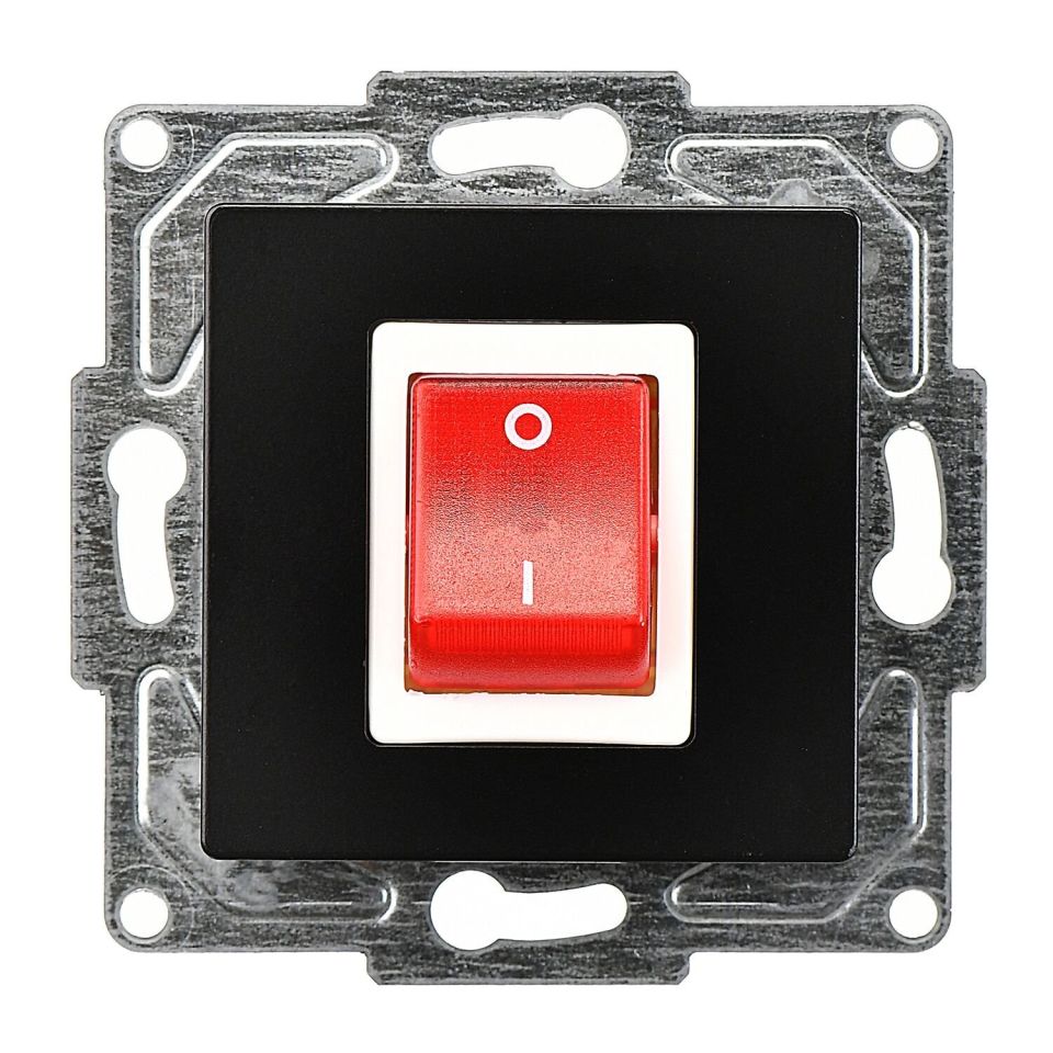 Günsan Eqona Metalik Siyah Vidalı Boiler Anahtar - 10AX 250V