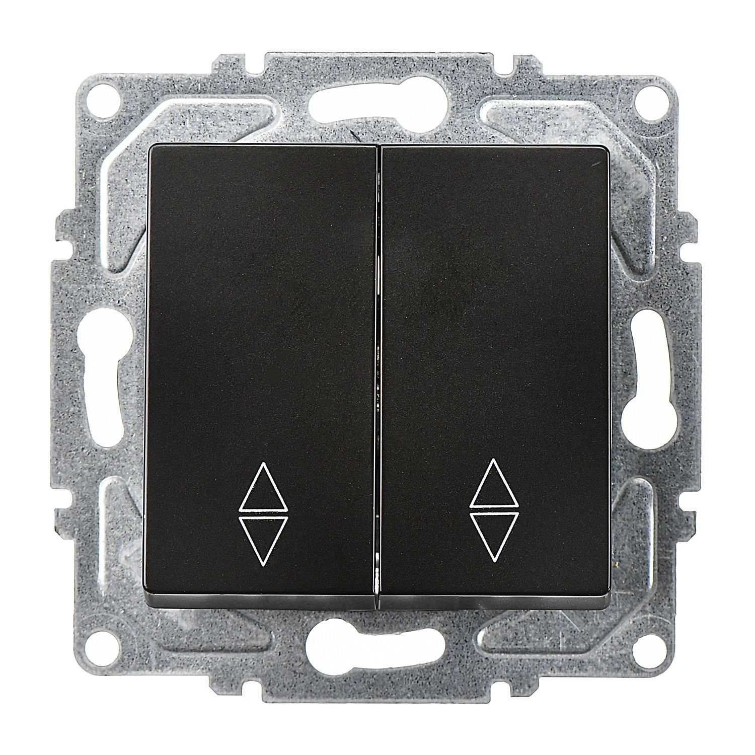 Günsan Eqona Metalik Siyah Vidalı Komütatör Vavien Anahtar 10AX 250V