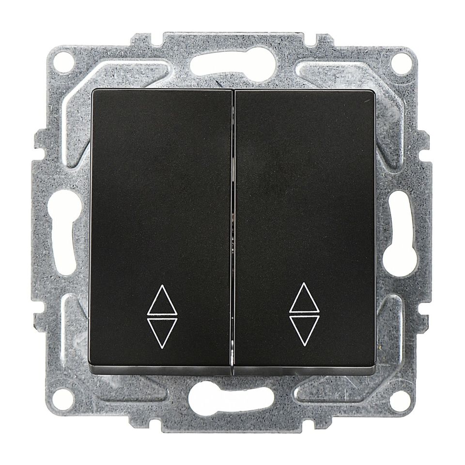 Günsan Eqona Metalik Siyah Vidalı Komütatör Vavien Anahtar 10AX 250V