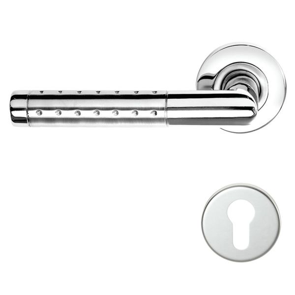 CONDI 106L NOKTALI SATEN KROM ROZETLI KAPI KOLU