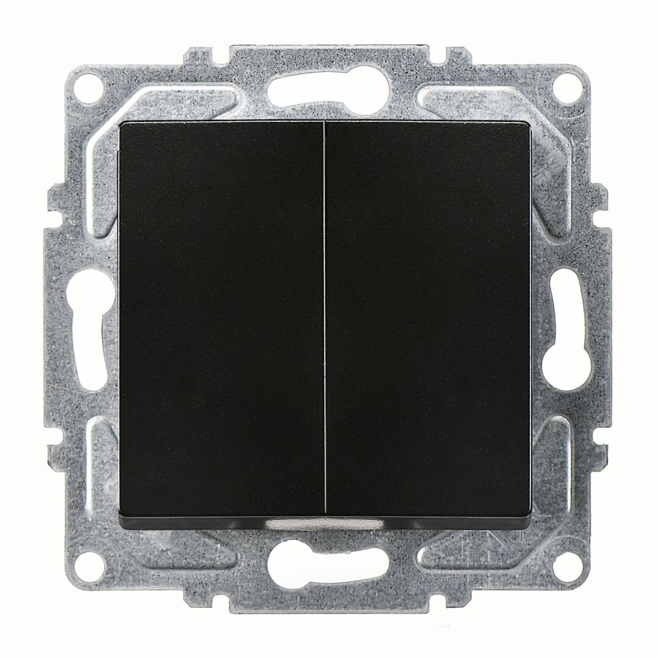 Günsan Eqona Metalik Siyah Vidalı Komütatör 10AX 250V