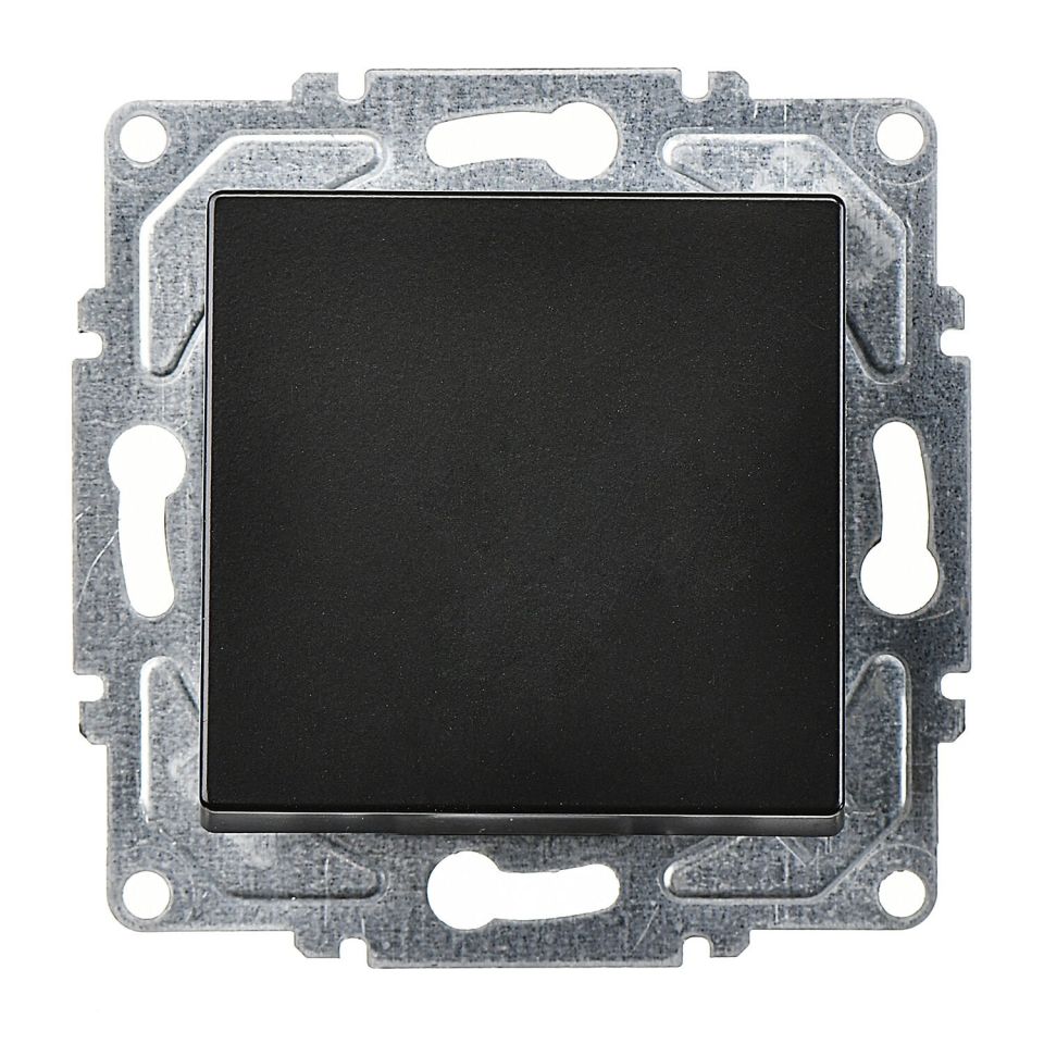 Günsan Eqona Metalik Siyah Vidalı Anahtar - 10AX 250V