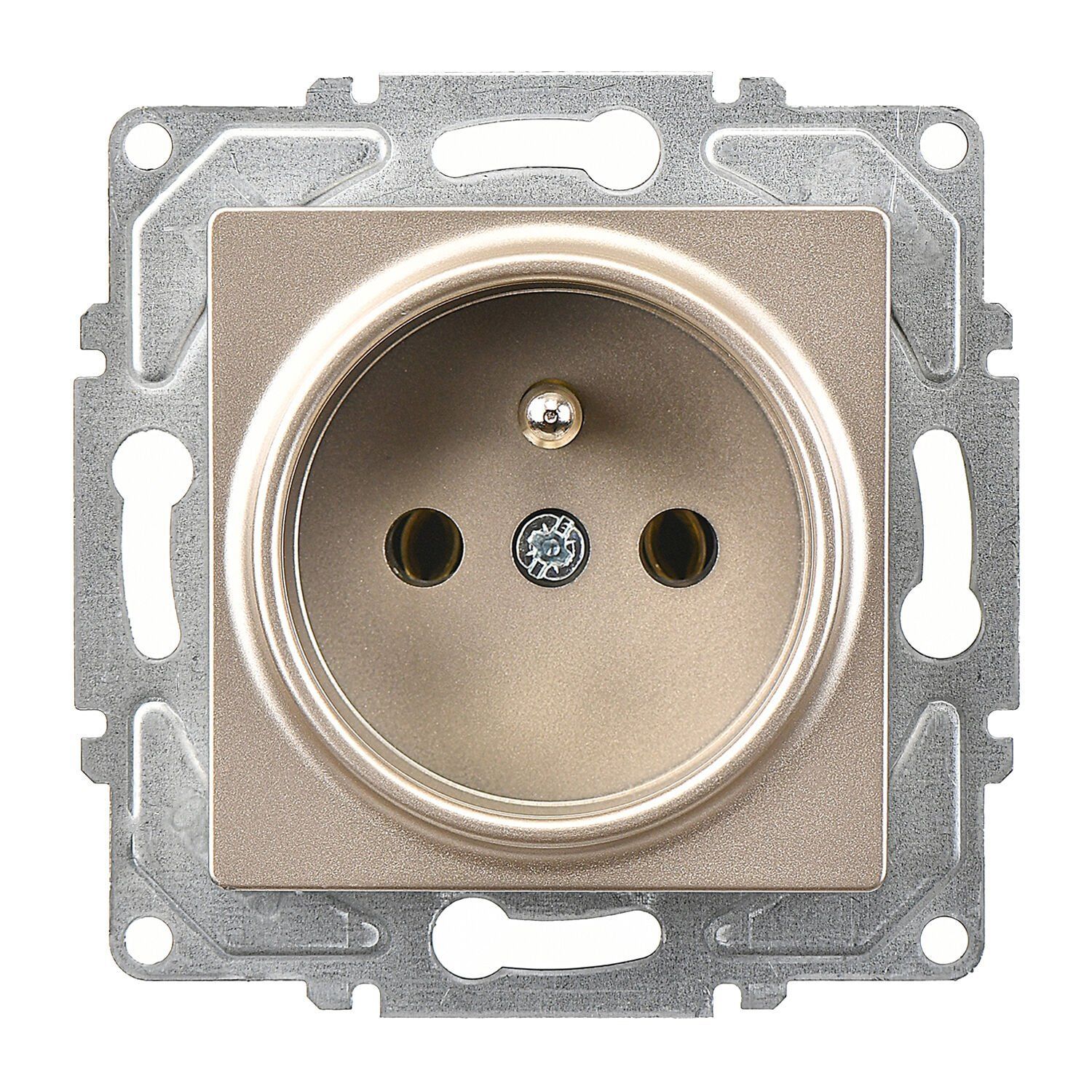 Günsan Eqona Metalik Bej UPS Priz - 16A 250V - Klipsli