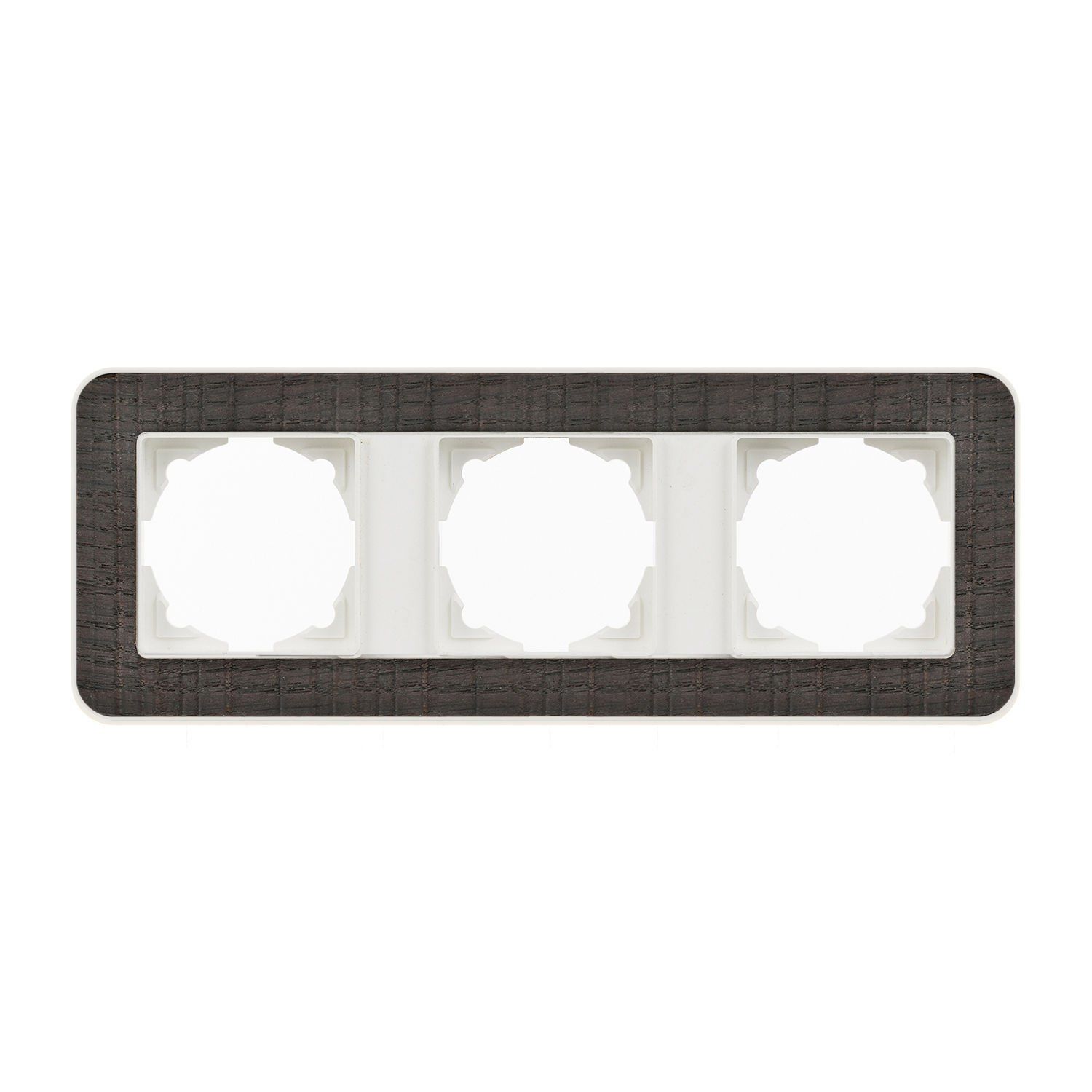 Günsan Radius Fildişi Beyazı & Natural Oak Üçlü Çerçeve